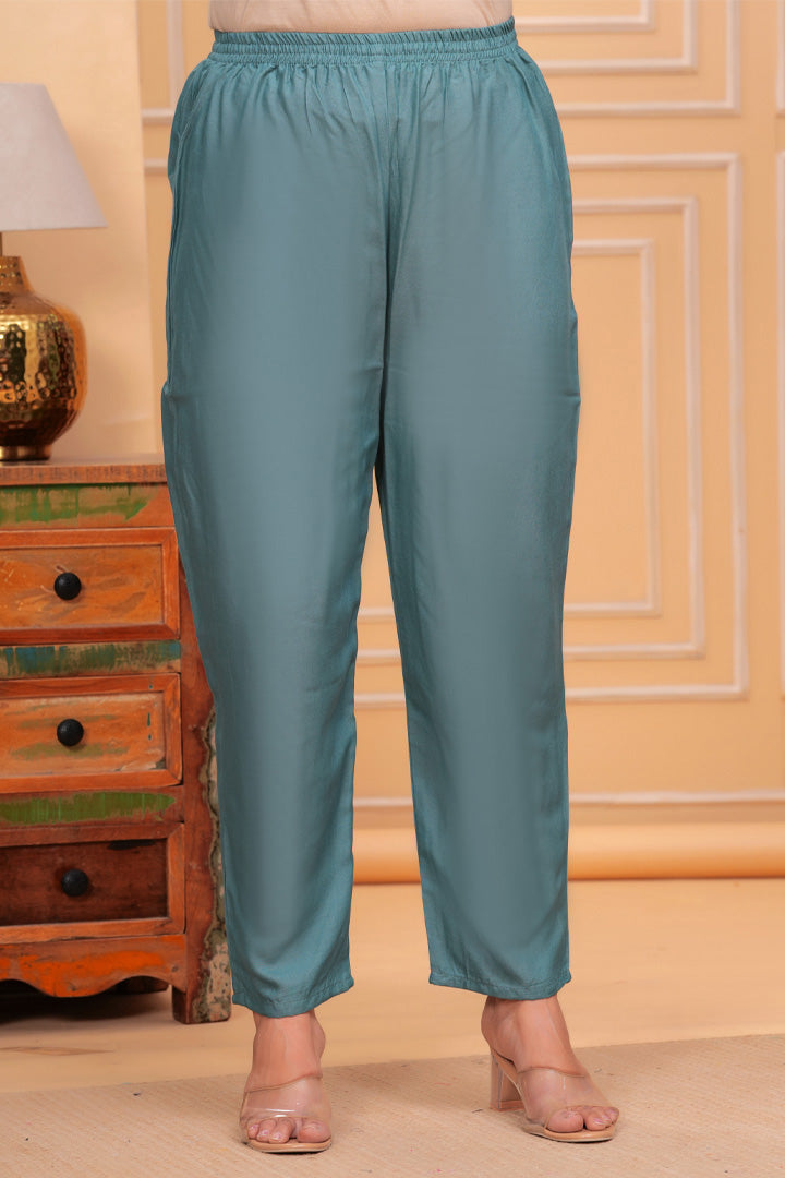 Elegant Blue Printed Rayon Kurta Set with Chiffon Dupatta